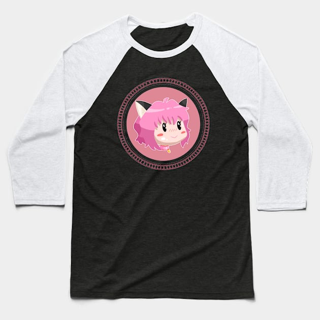 Chibi Cat Ichigo Baseball T-Shirt by Coppi